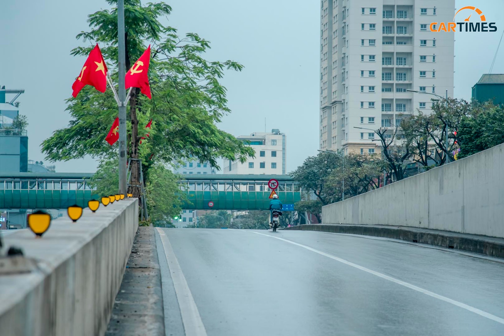Đường Đại Cồ Việt thưa thớt người di chuyển