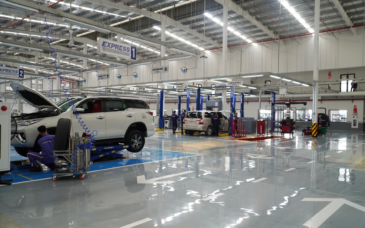 Khu vực xưởng dịch vụ
