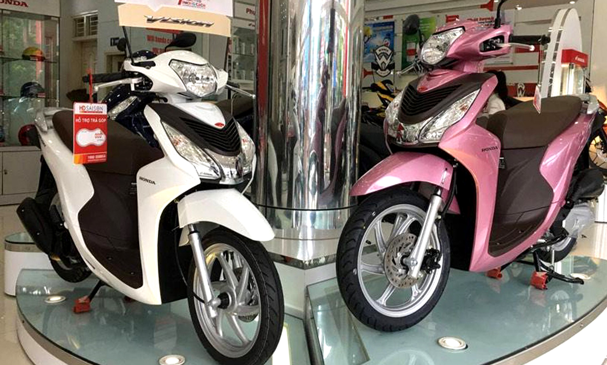 Vision tiếp tục là mẫu xe tay ga bán chạy của Honda