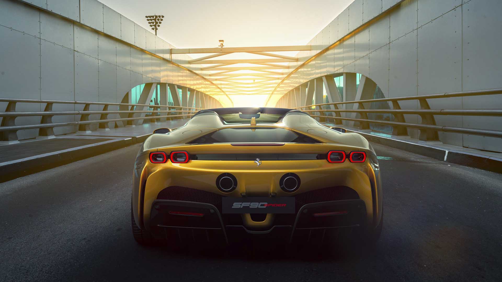 Thiết kế đuôi xe Ferrari SF90 Spider