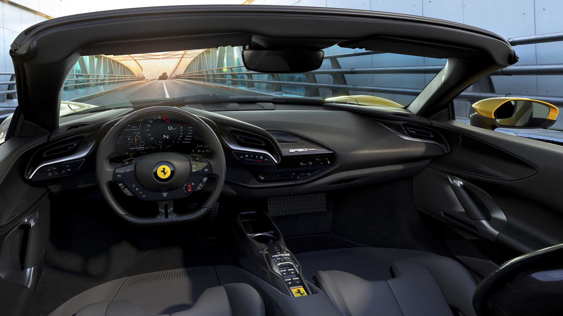 Thiết kế cabin xe Ferrari SF90 Spider