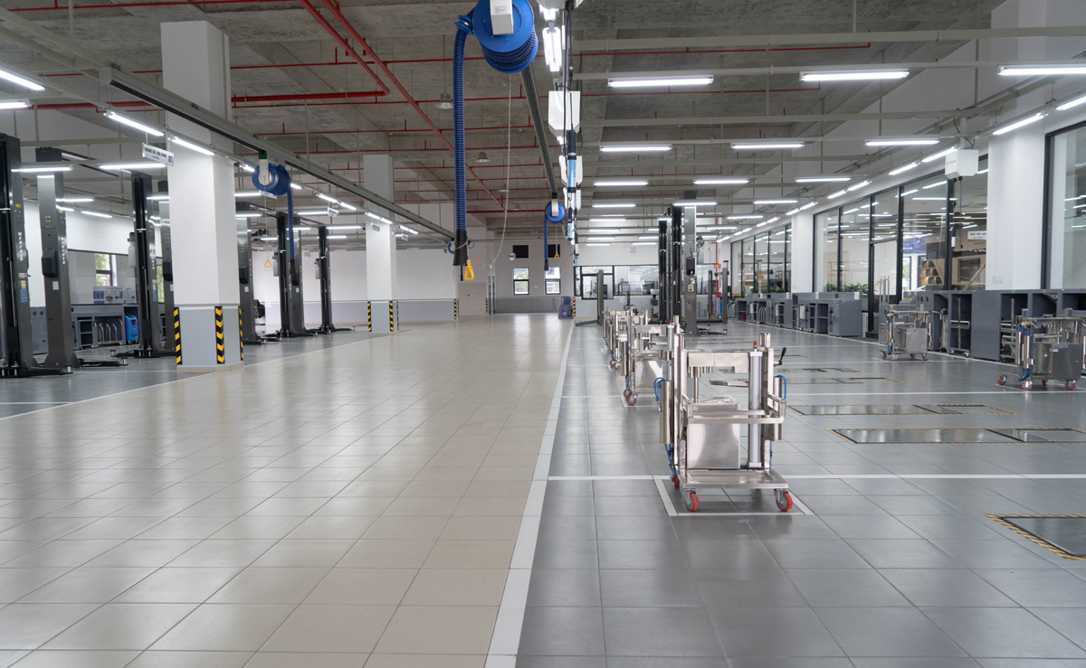 Khu vực xưởng dịch vụ