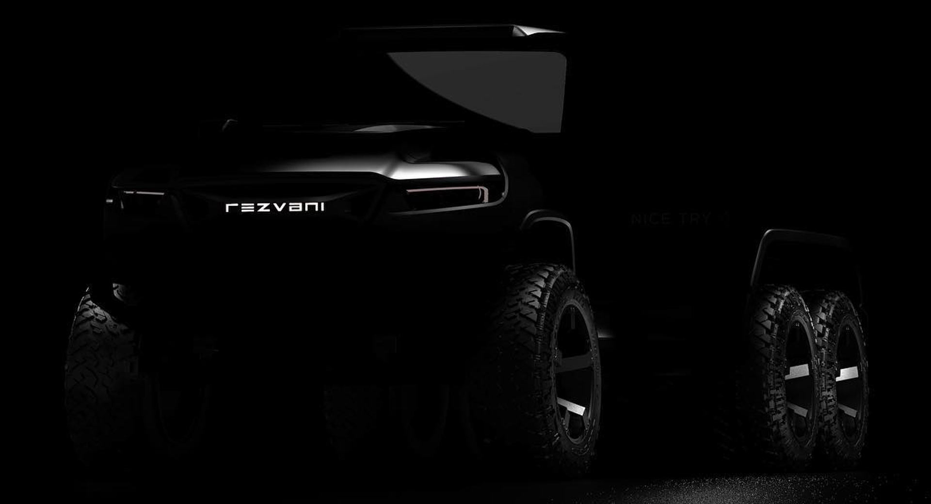 Xe bán tải Rezvani Hecules 6x6 được hé lộ