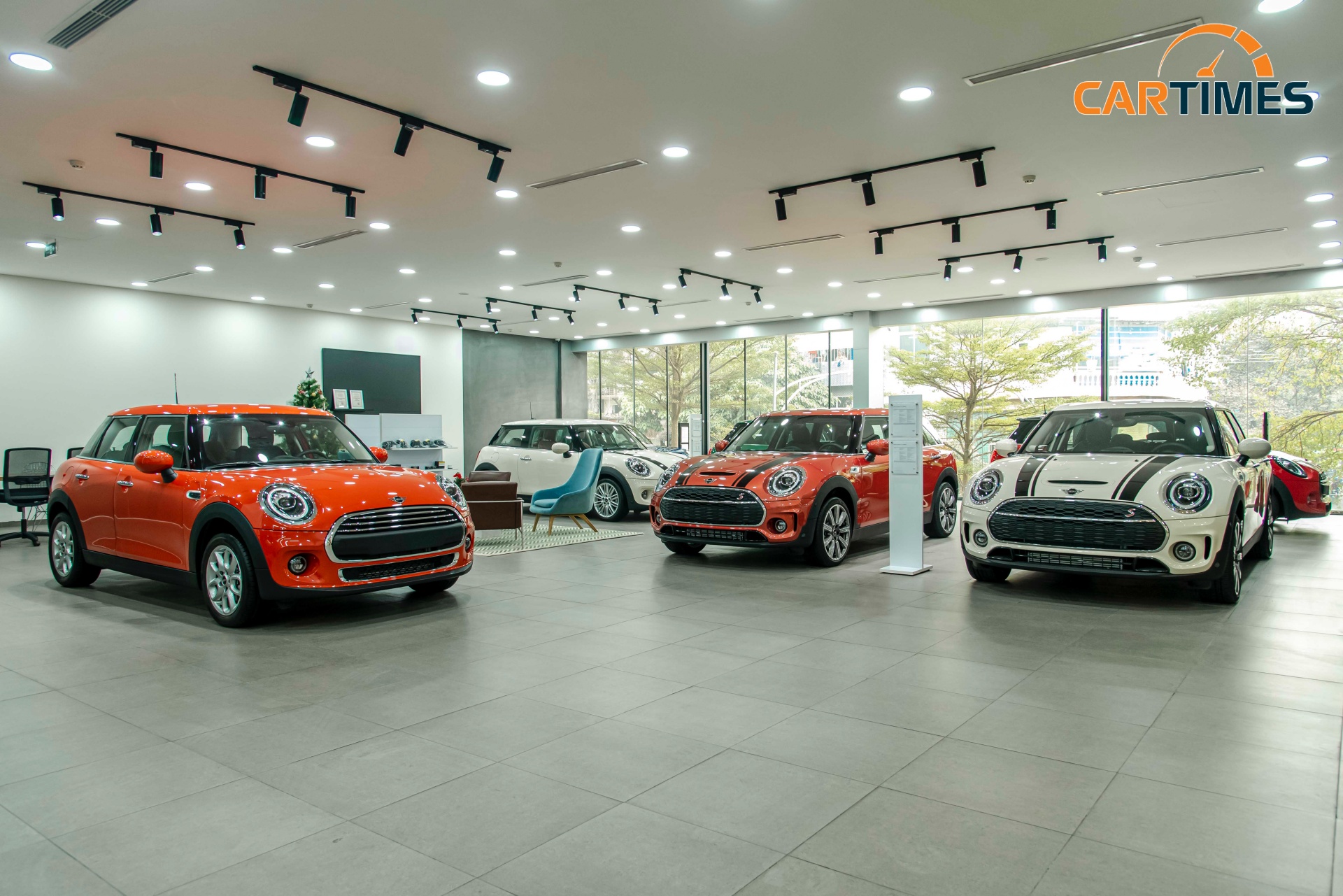 Khu vực trưng bày của nhãn hiệu MINI