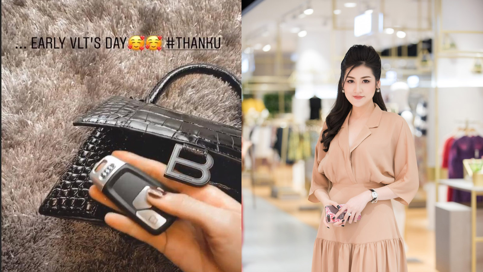 Á hậu Tú Anh và món quà ông xã tặng dịp Valentine
