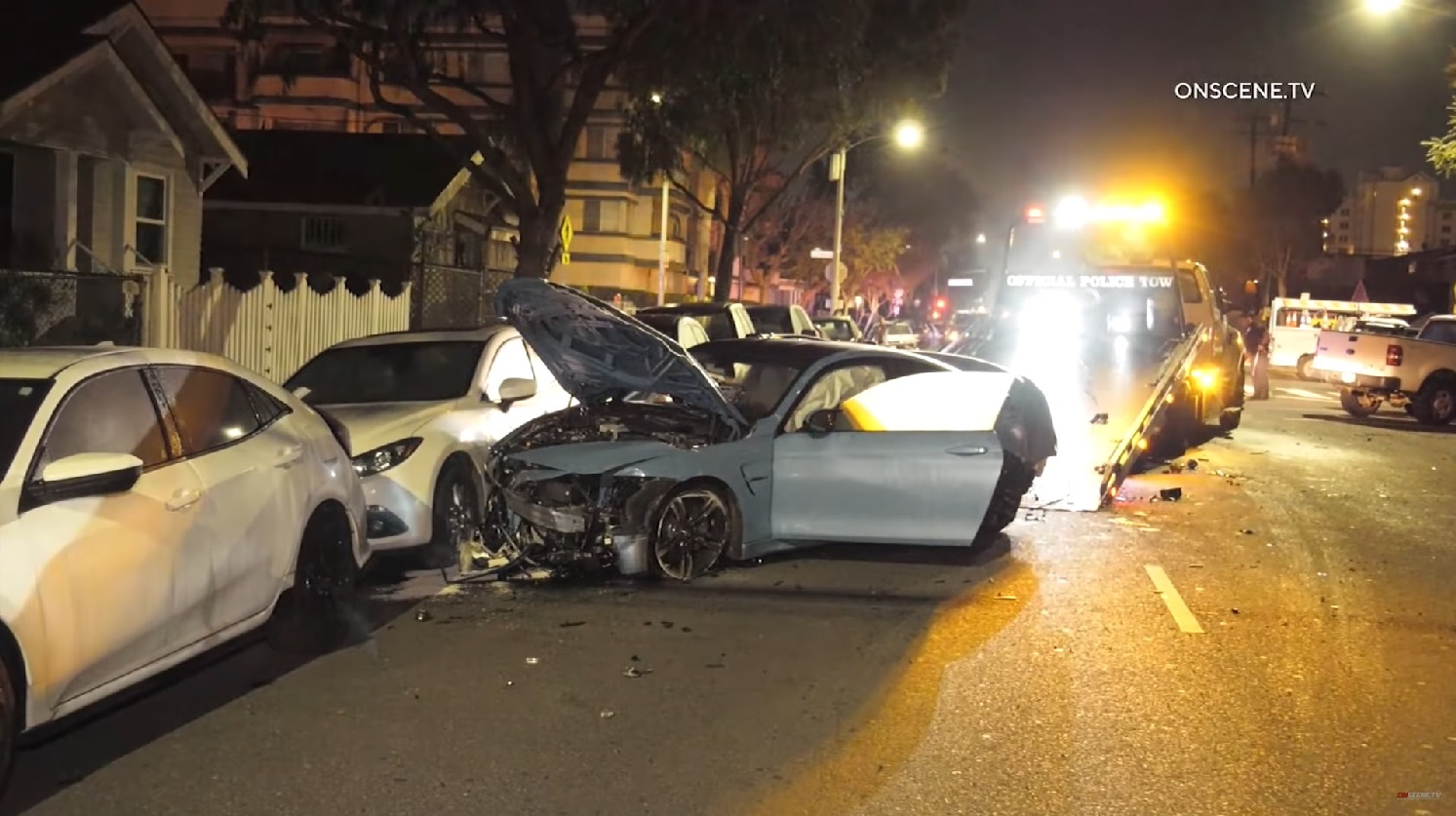 Chiếc BMW M4 hư hại hoàn toàn