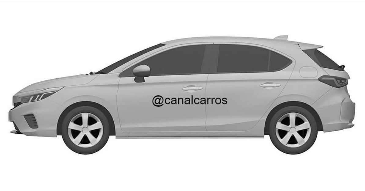 Honda City hatchback lộ diện qua bản vẽ xin bằng sáng chế