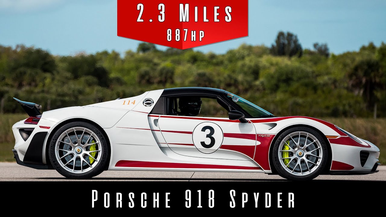 Siêu xe Porsche 918 Spyder có thể vượt qua giới hạn tốc độ 345 km/h