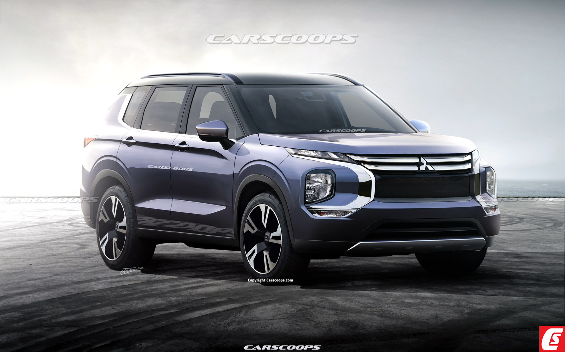 Hình ảnh được cho là của chiếc Mitsubishi Outlander 2021