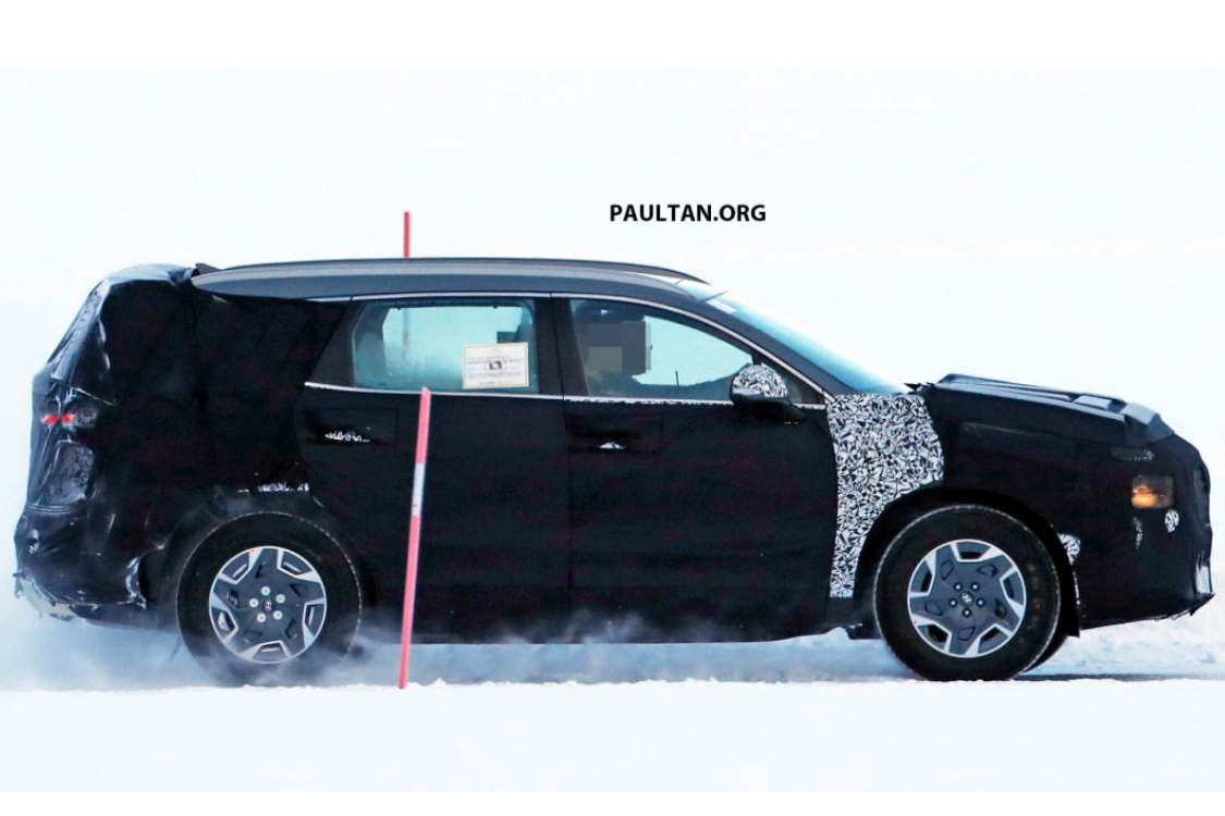 Hyundai Santa Fe 2020 nâng cấp bị bắt gặp chạy thử