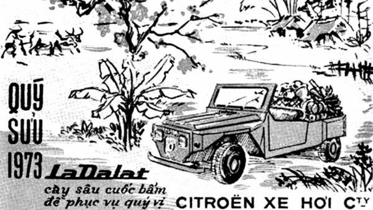 Một tấm áp phích quảng cáo La Dalat