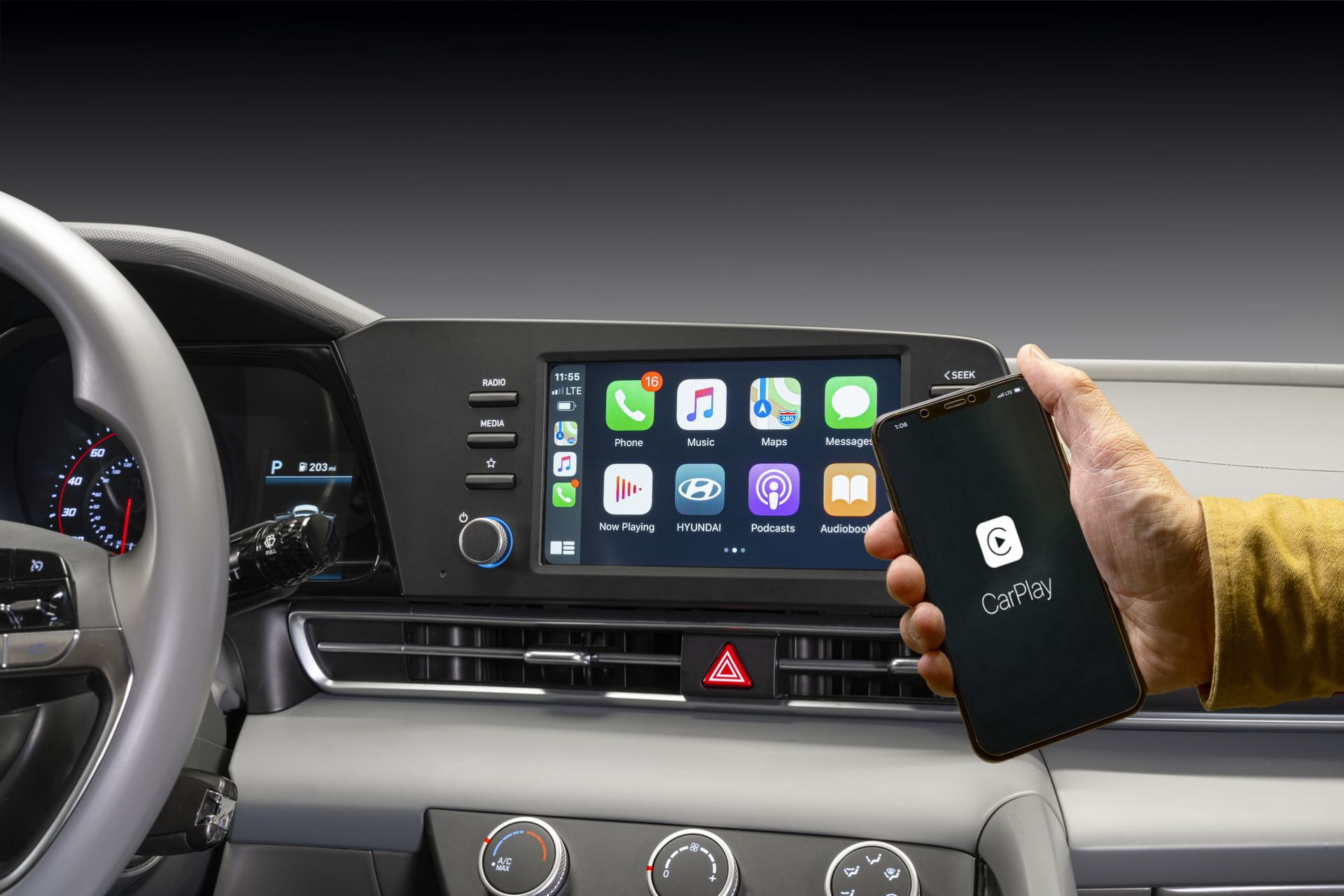 Xe có thể kết nối Apple Carplay không dây