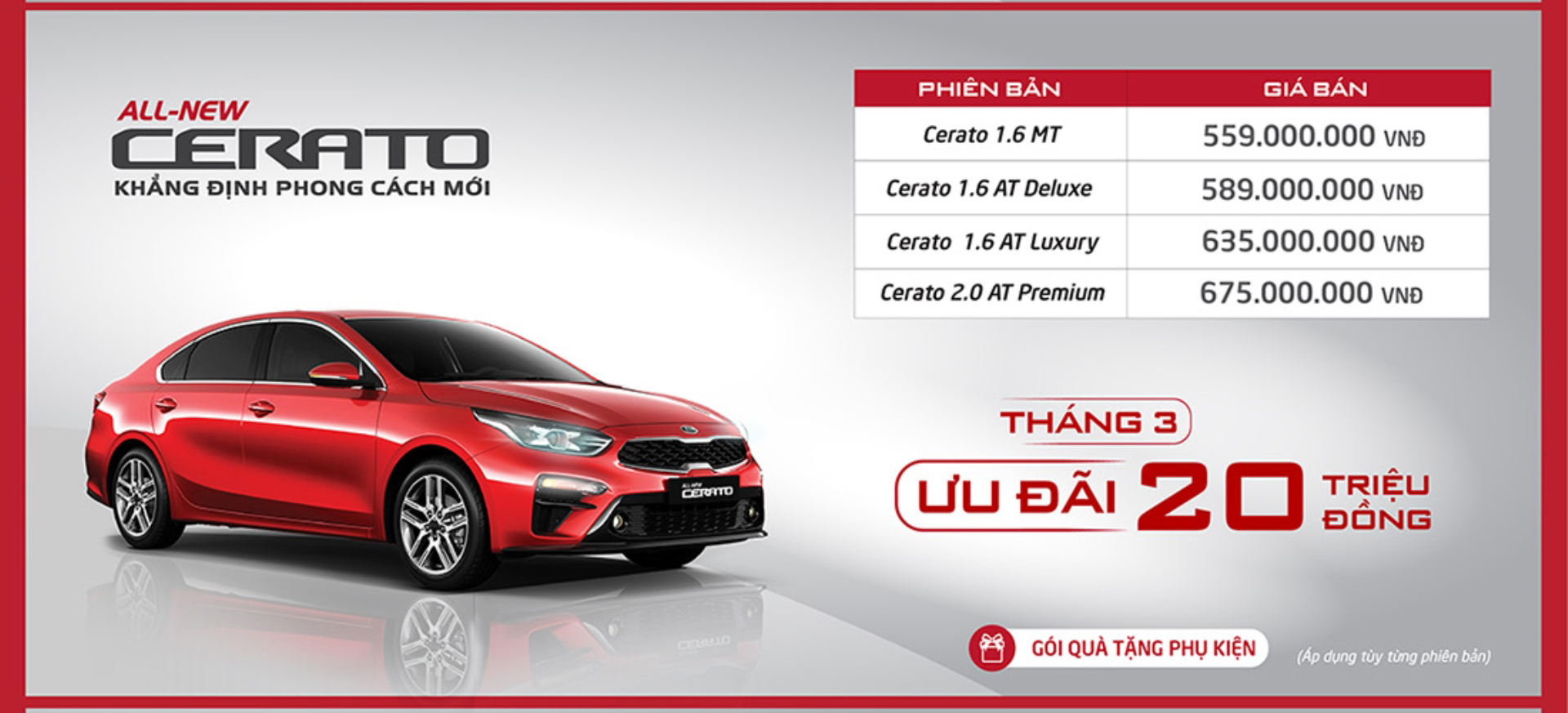 Kia Việt Nam tung khuyến mại tháng 3 cao nhất lên tới 70 triệu đồng