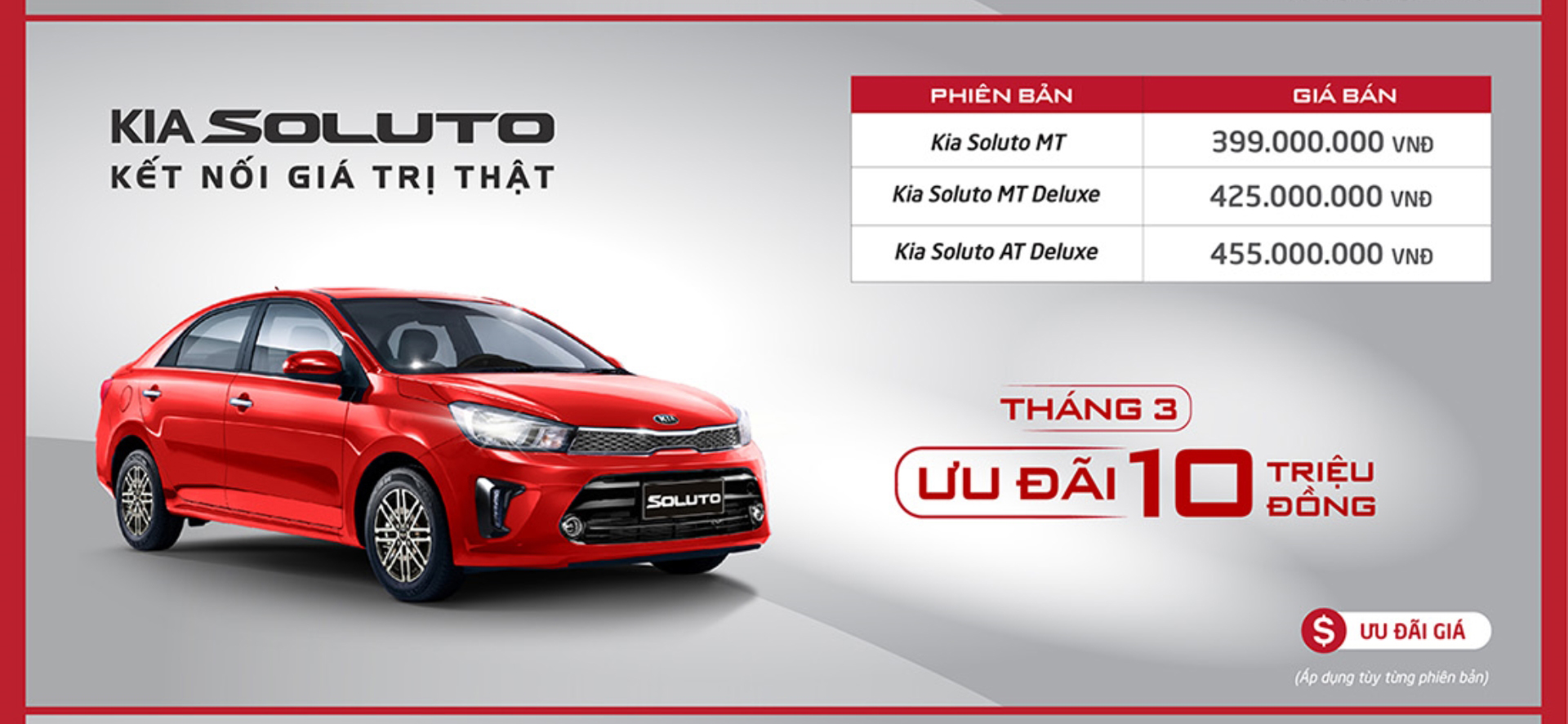 Kia Việt Nam tung khuyến mại tháng 3 cao nhất lên tới 70 triệu đồng