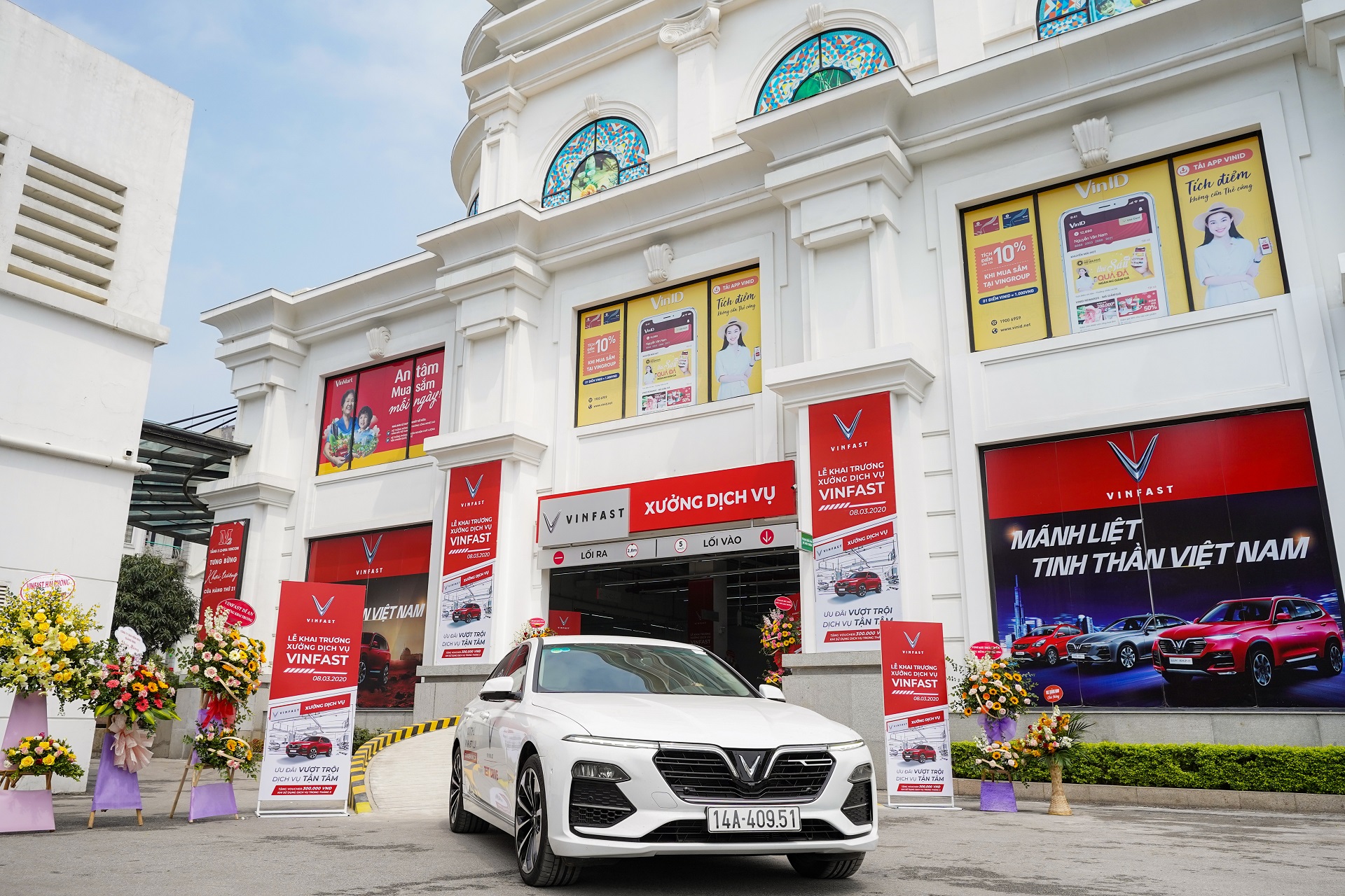 18 xưởng dịch vụ mới khai trương đều nằm trong các trung tâm thương mại Vincom