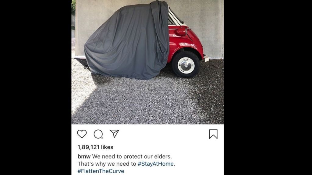 Một post của BMW trên mạng xã hội Instagram