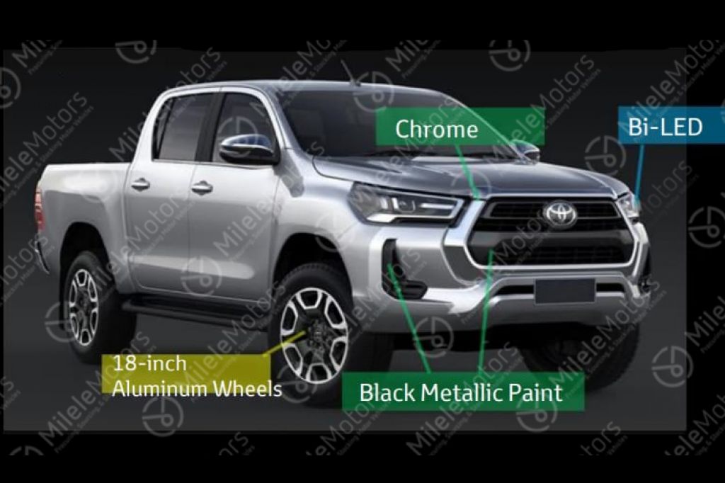 Toyota Hilux facelift 2021 hé lộ thiết kế ngoại thất các phiên bản