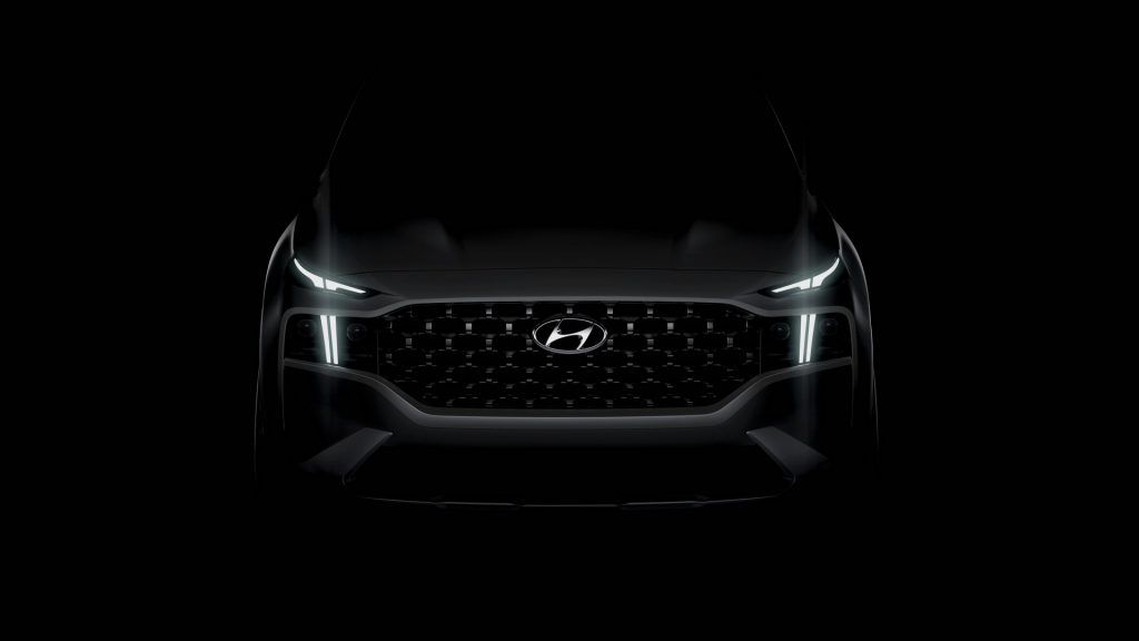 Hình ảnh hé lộ Hyundai Santa Fe 2020 bản Standard