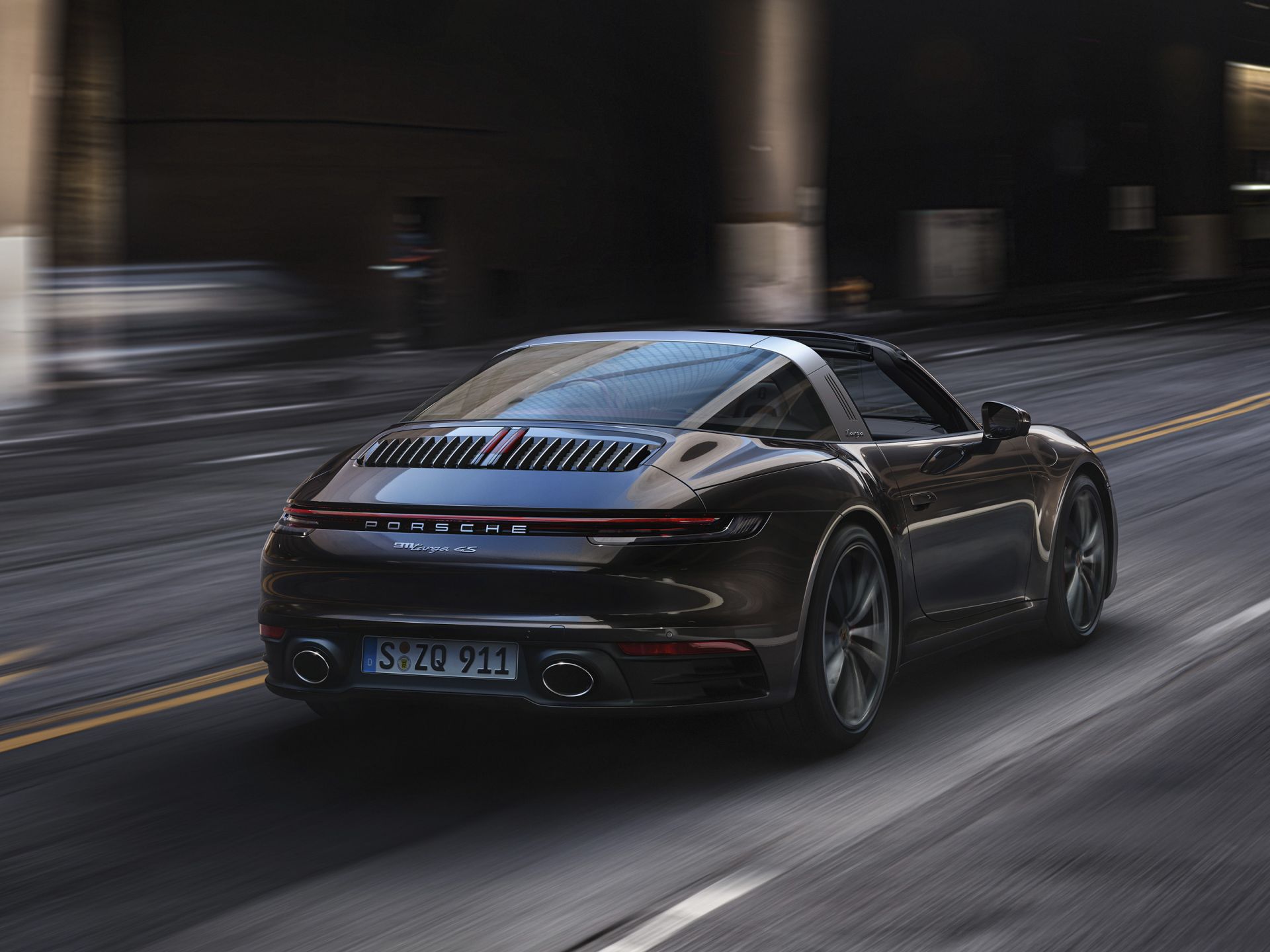 Đuôi xe Porsche 911 Targa