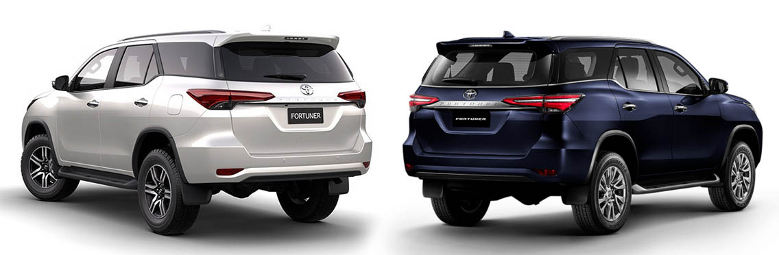 Những điểm khác biệt trên Toyota Fortuner 2021 và 2020