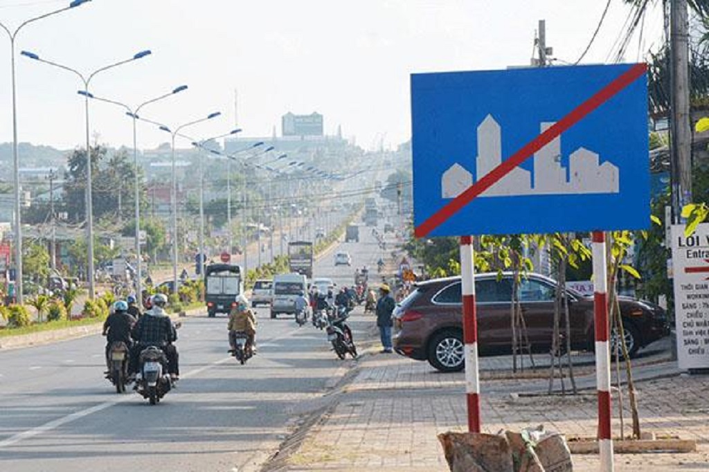 biển báo khu vực dân cư