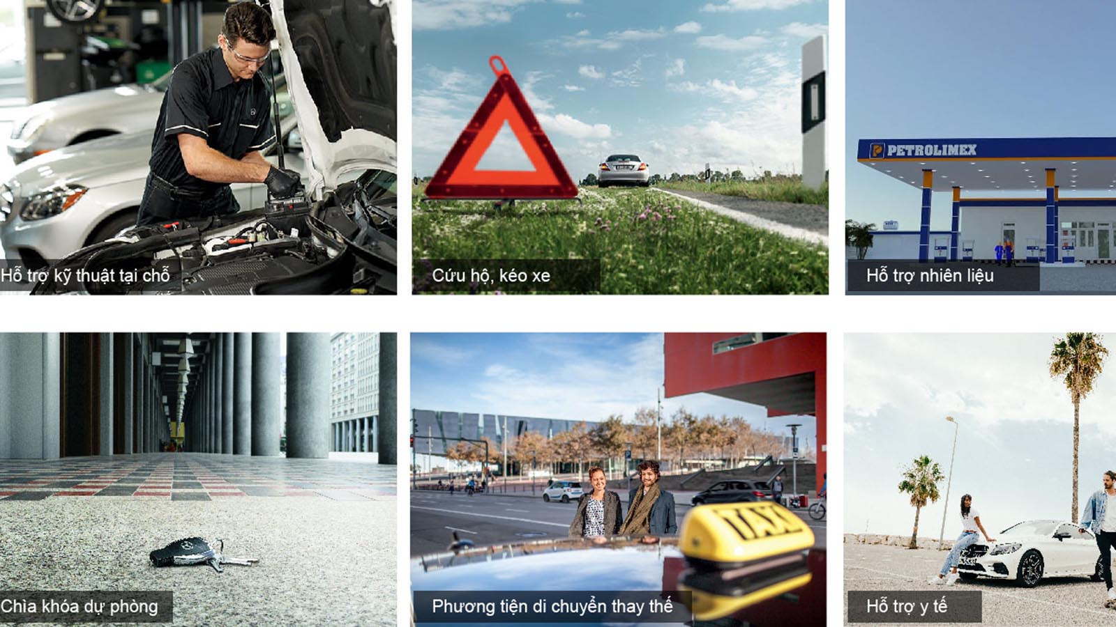 Tiện ích gói bảo hành của Mercedes