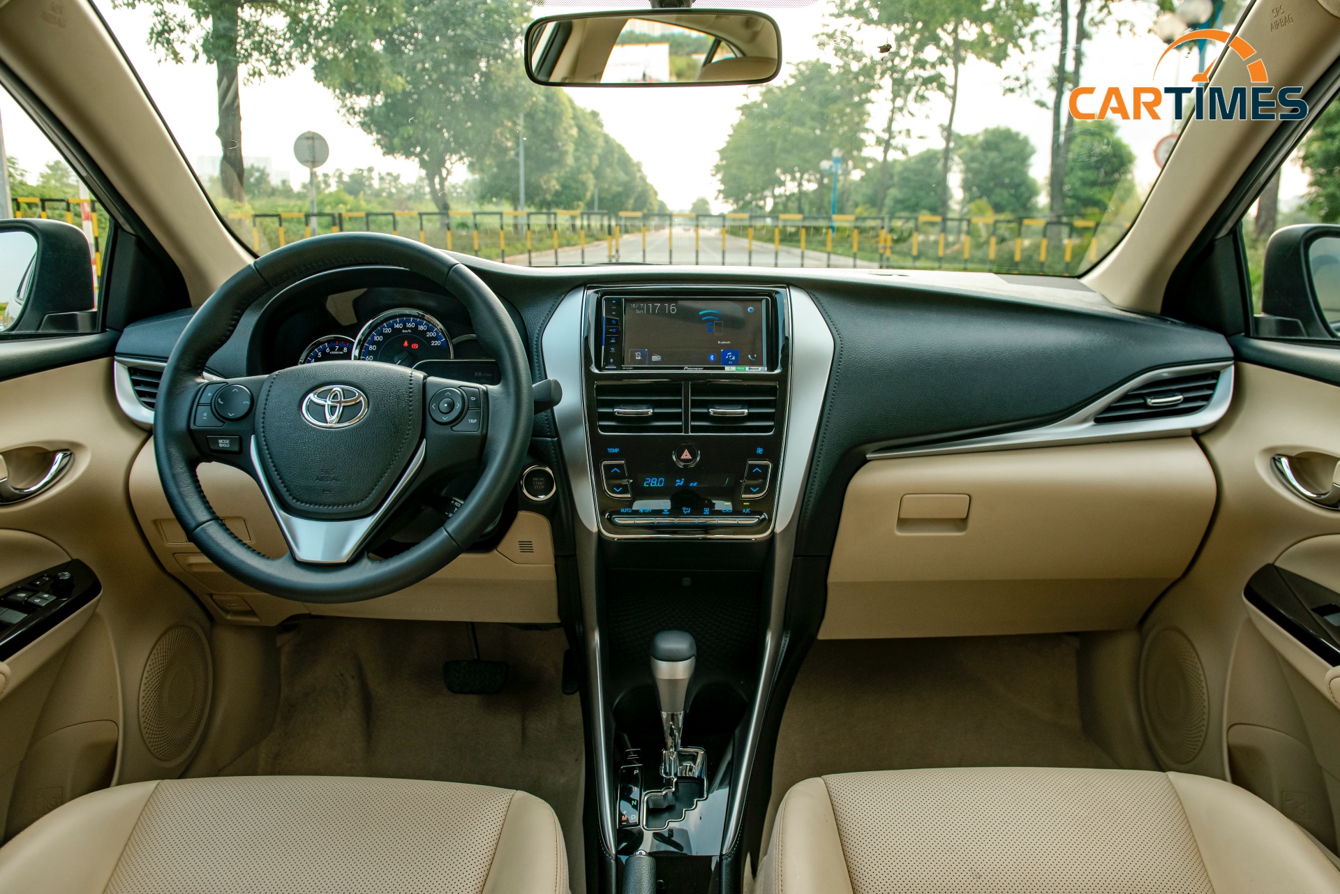 Hàng ghế trước của Toyota Vios 2020