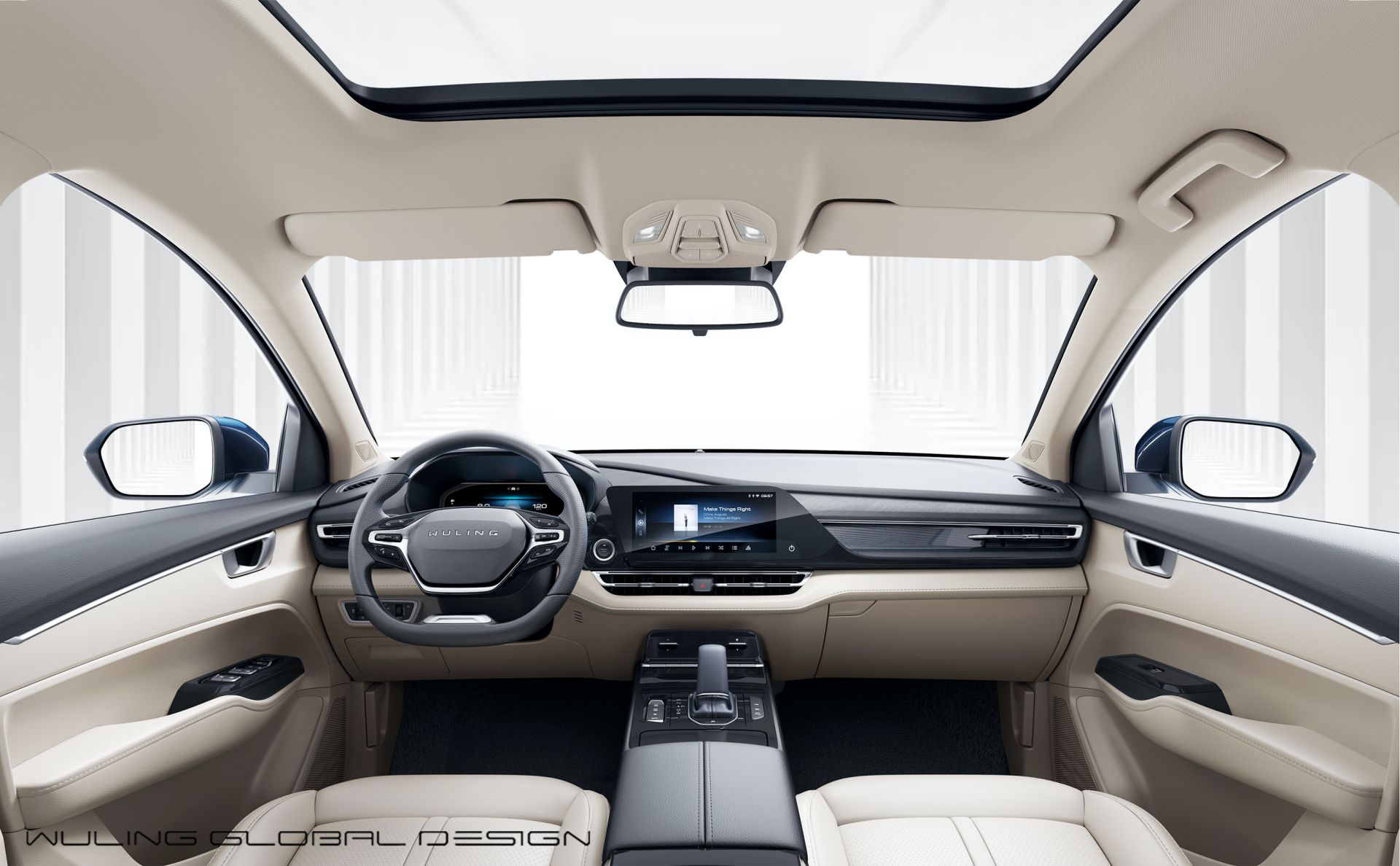 Hàng ghế trước của xe Wuling Victory