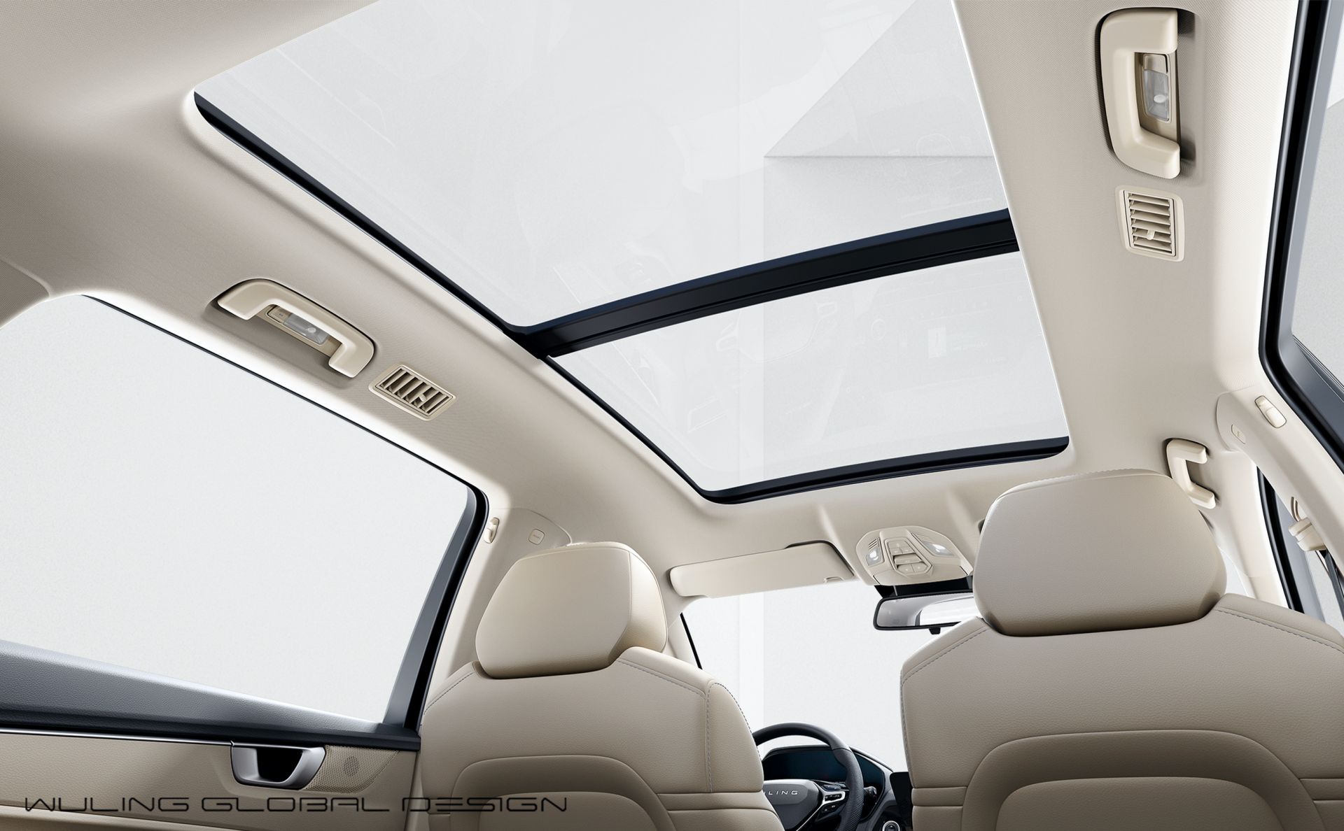 Cửa sổ trời toàn cảnh của xe Wuling Victory