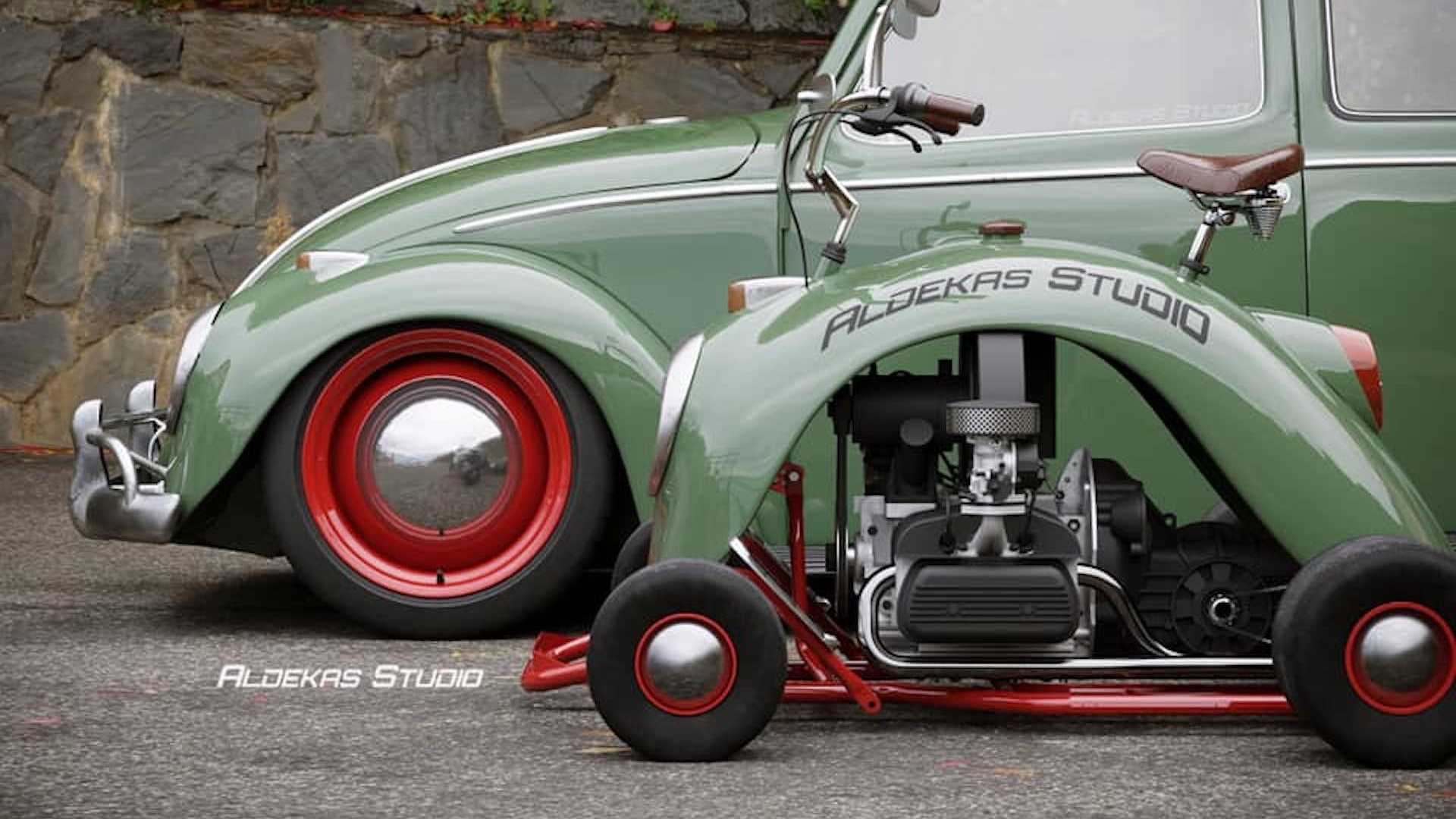 Volkswagen Beetle và mẫu xe go kart