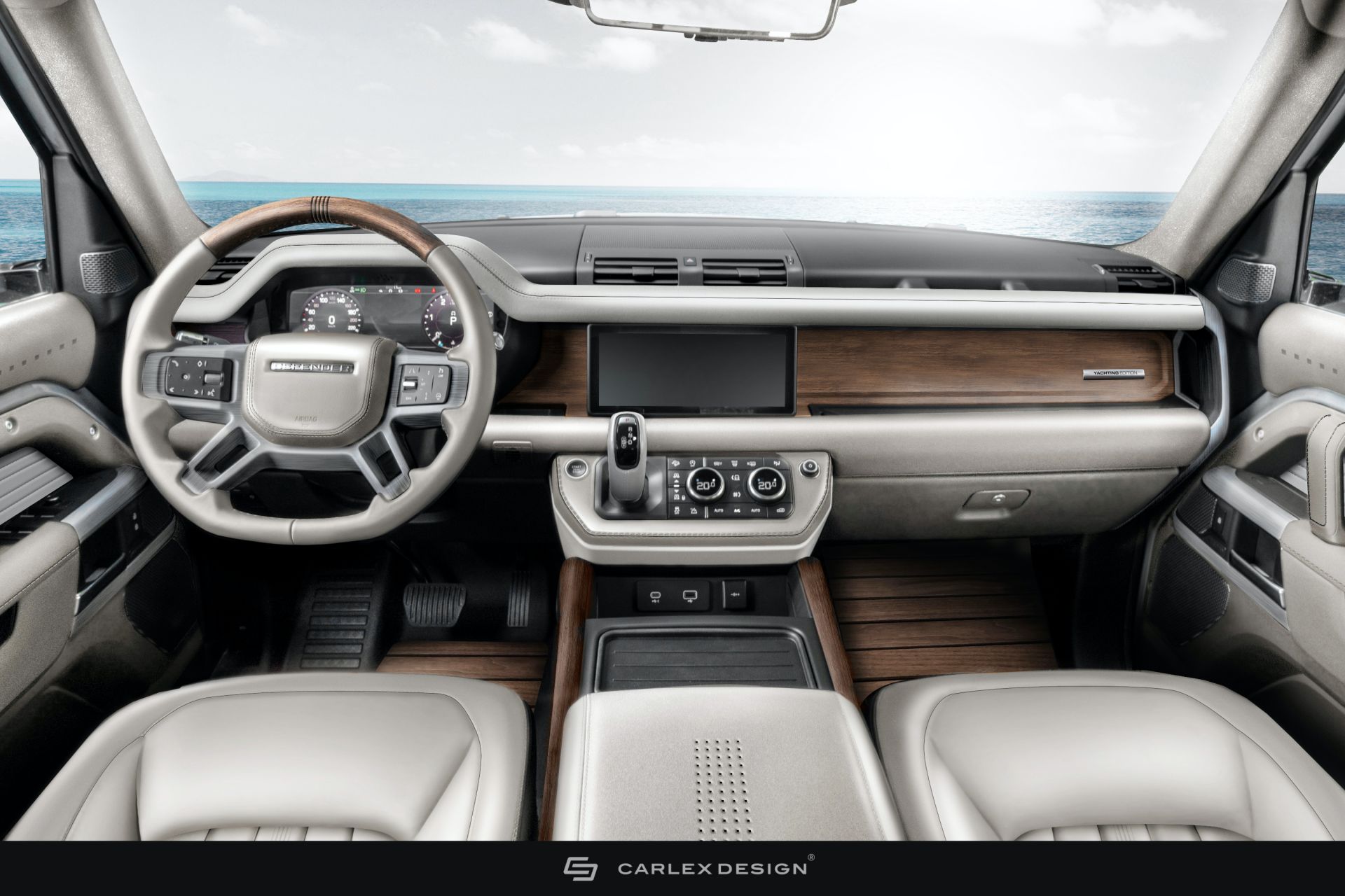 Hàng ghế trước của Land Rover Defender Yachting Edition