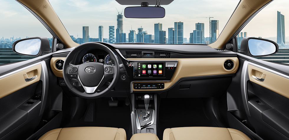 Hàng ghế trước của xe Toyota Corolla Altis 2020