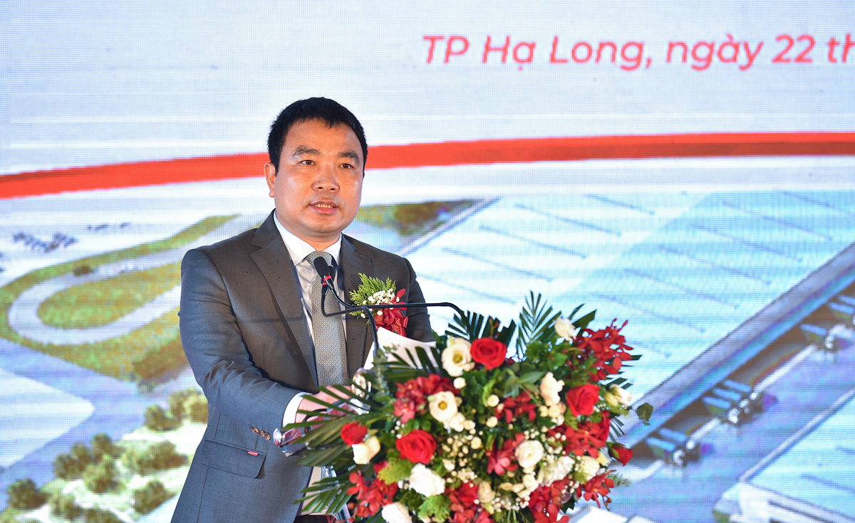 Ông Lê Ngọc Đức - Tổng Giám đốc Tập đoàn Thành Công phát biểu khai mạc buổi Lễ động thổ
