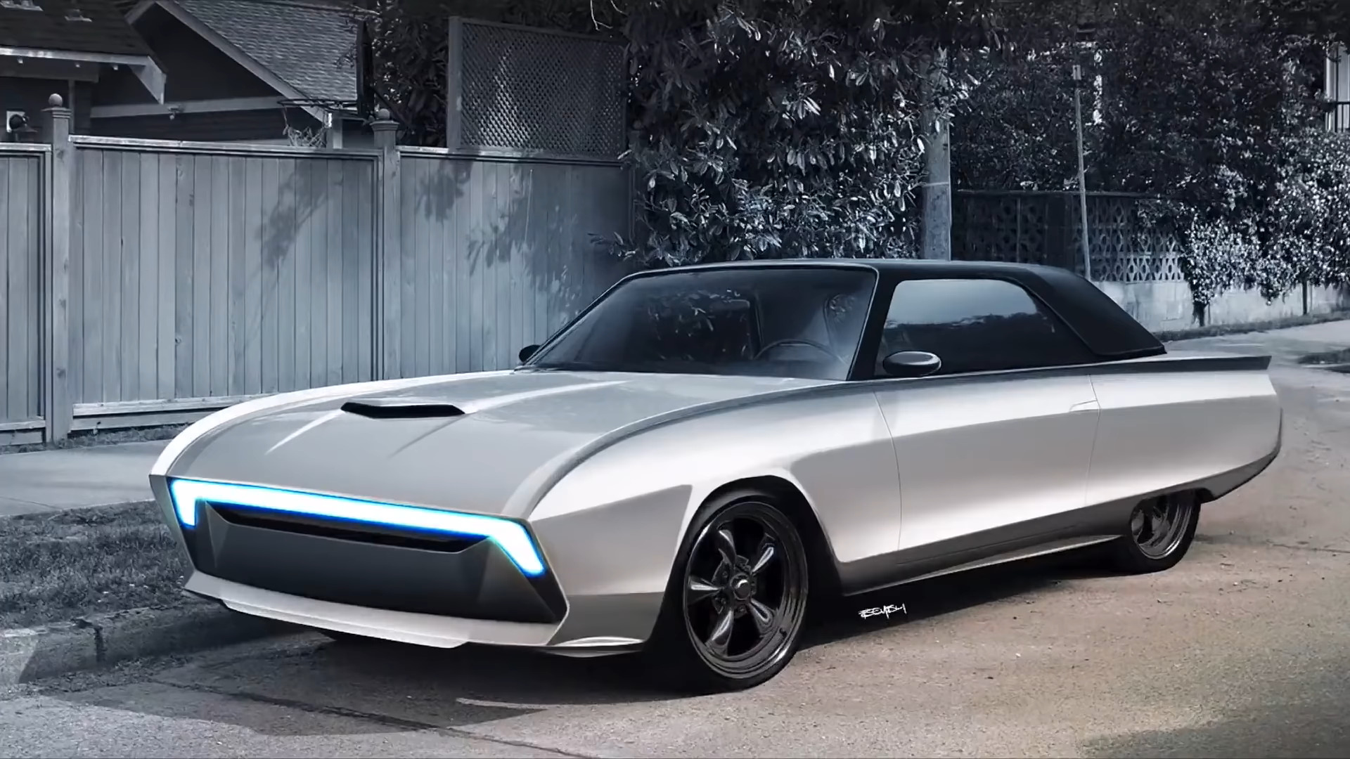 Một mẫu xe Ford Thunderbird dạng concept