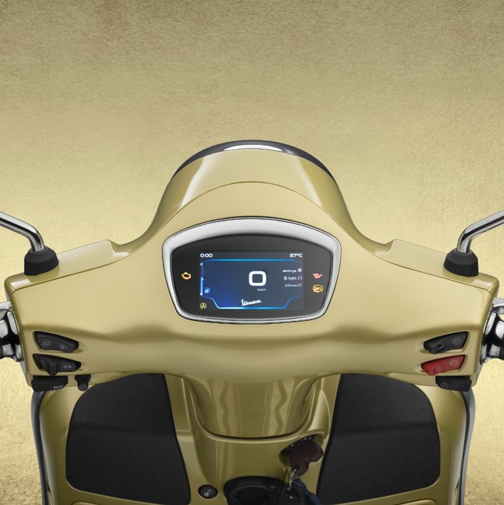 Màn hình hiển thị trên Vespa 75