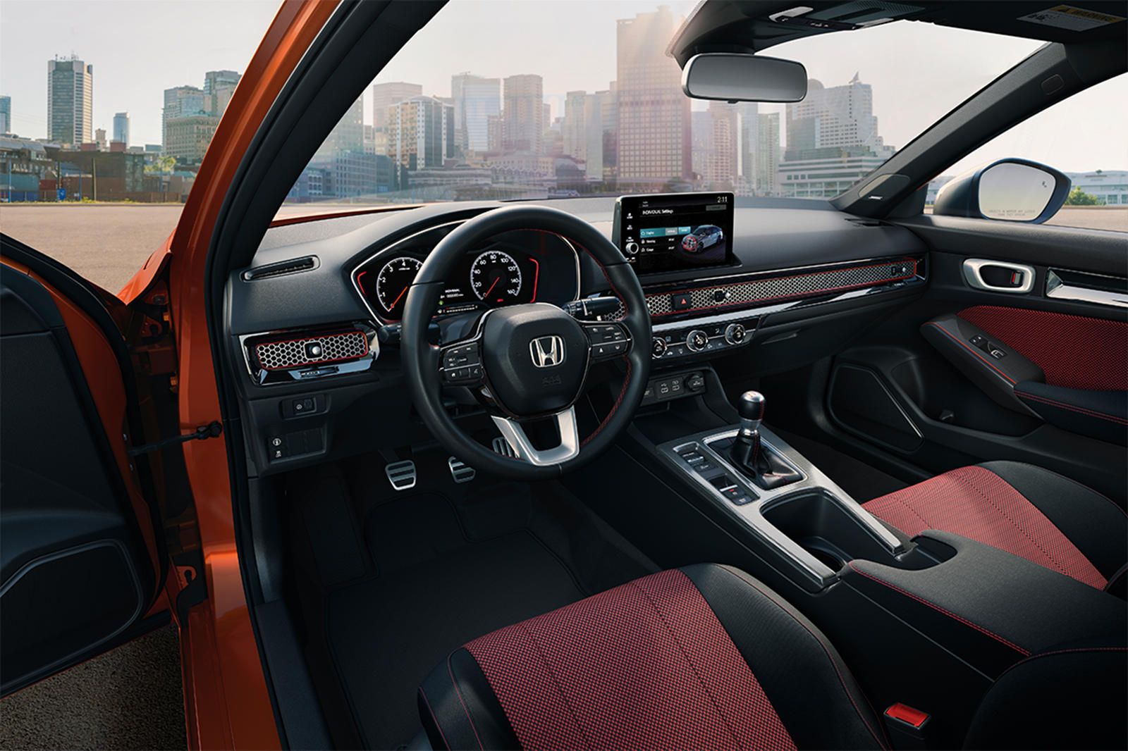 Hàng ghế trước của xe Honda Civic Si