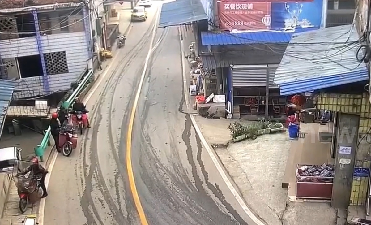 Hiện trường trước khi tai nạn xảy ra