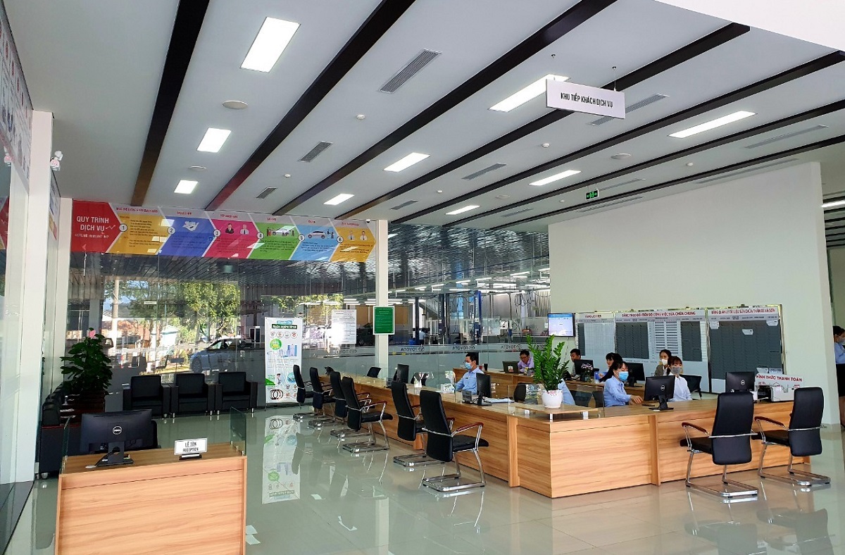 Khu vực lễ tân của Toyota Đắk Lắk