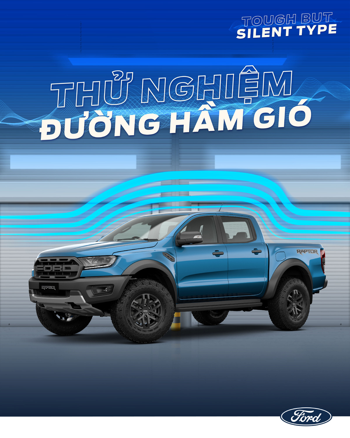thử nghiệm Ranger Raptor trong hầm gió