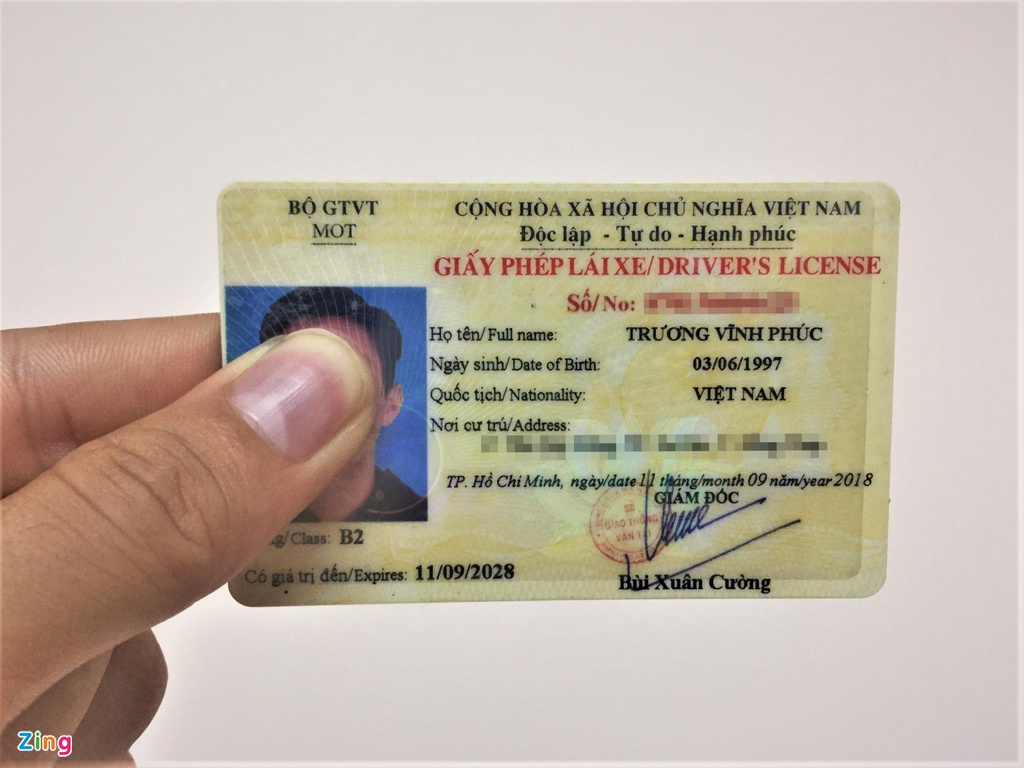 giấy phép lái xe