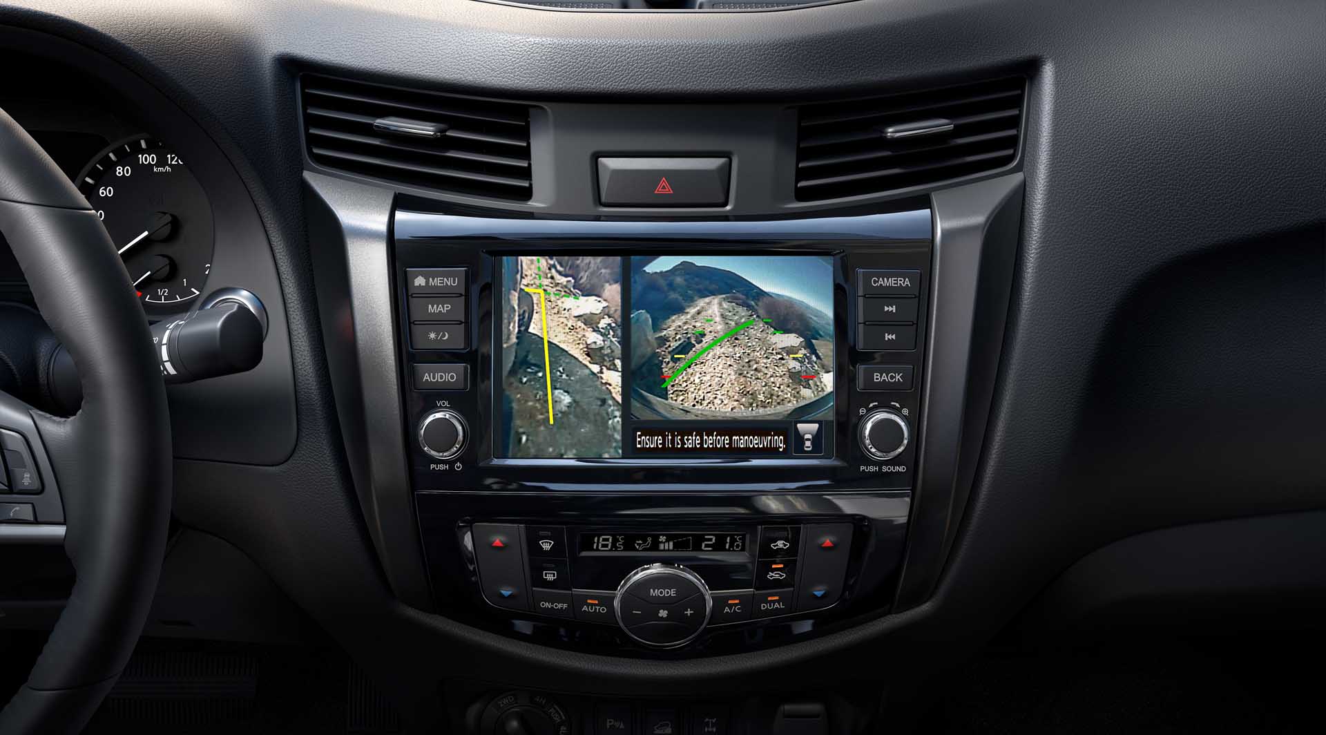 Hệ thống giải trí trên xe Nissan Navara 2021