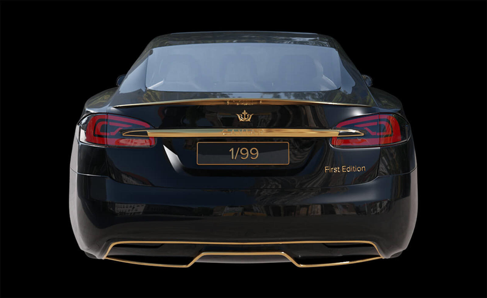 Đuôi xe Model S Excellence 24K