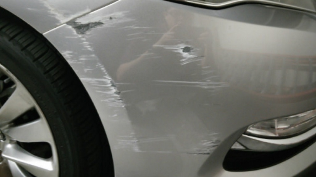 xe bị trầy xước
