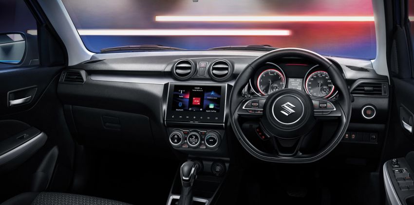 Hàng ghế trước của xe Suzuki Swift 2021 bản nâng cấp