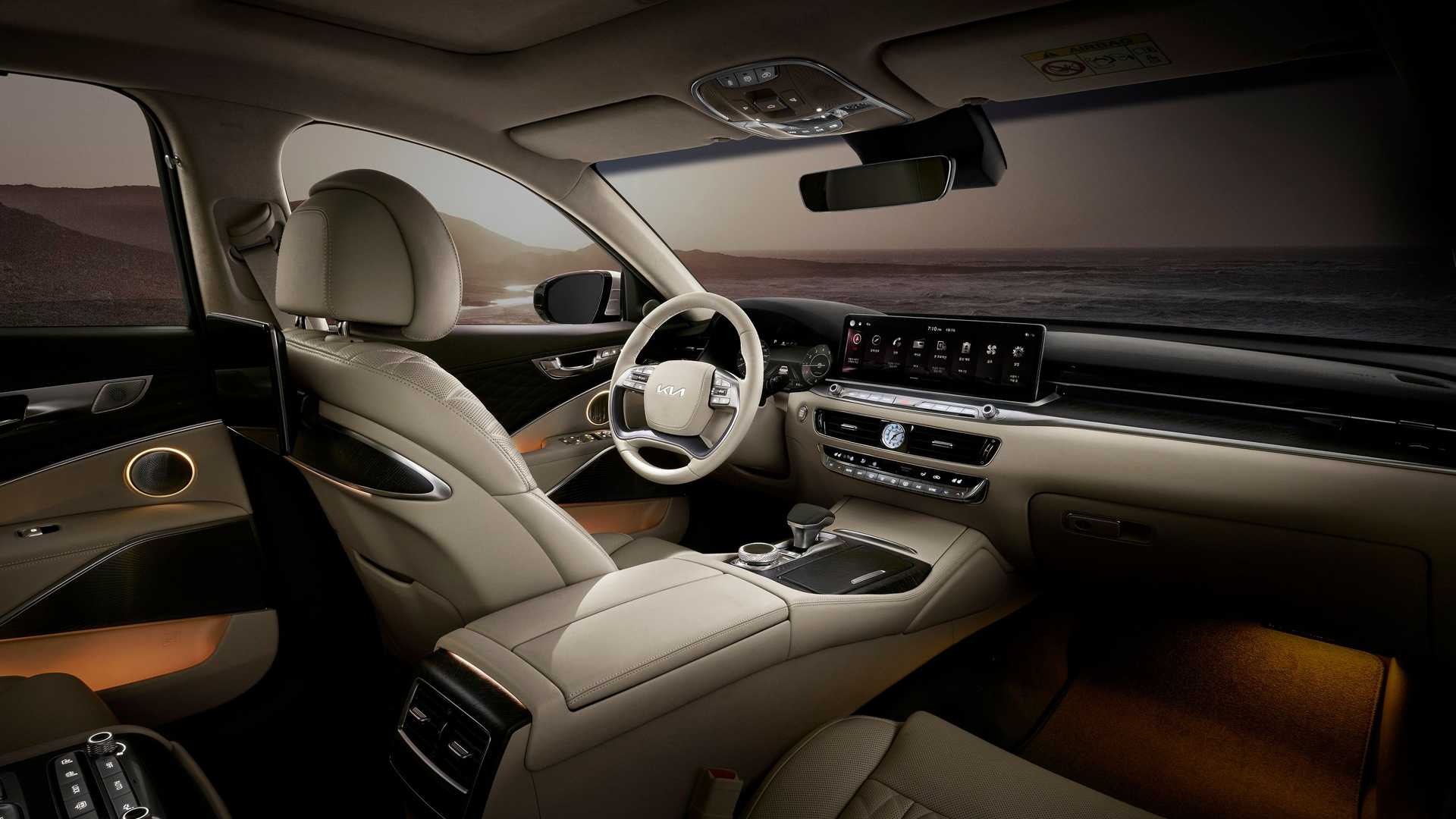 Kia K9 2022 lộ diện nội thất hiện đại