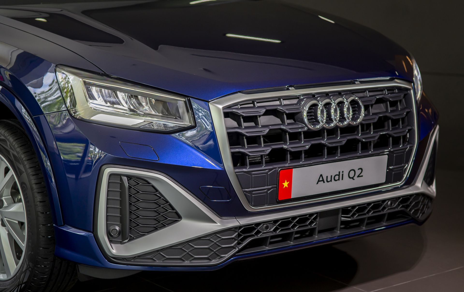 Thiết kế đèn pha xe Audi Q2 2021