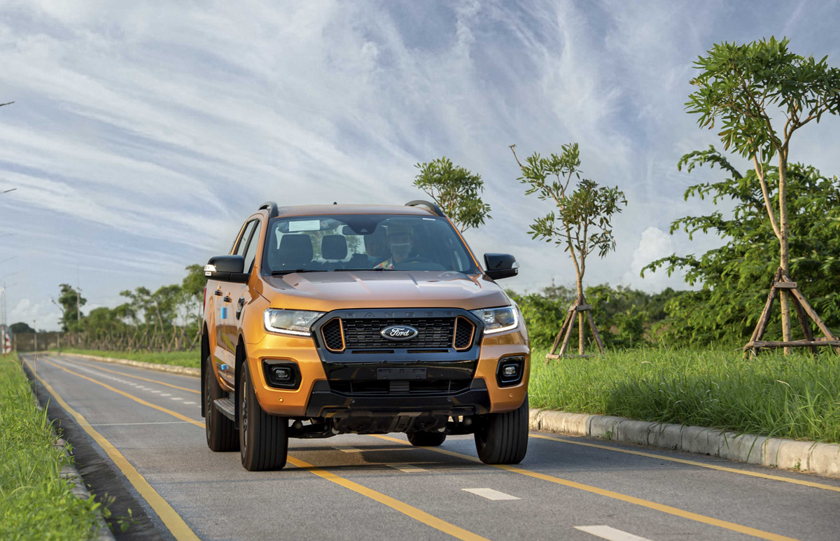 Xe Ford Ranger chạy thử