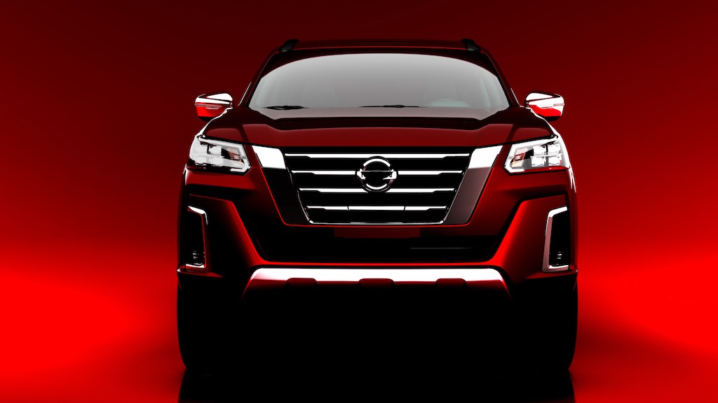 Thiết kế đầu xe Nissan Terra 2021