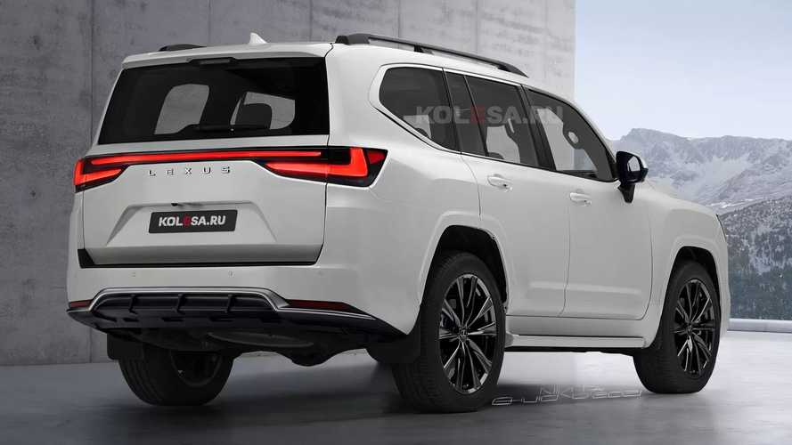 Đuôi xe thiết kế Lexus LX của Kolesa