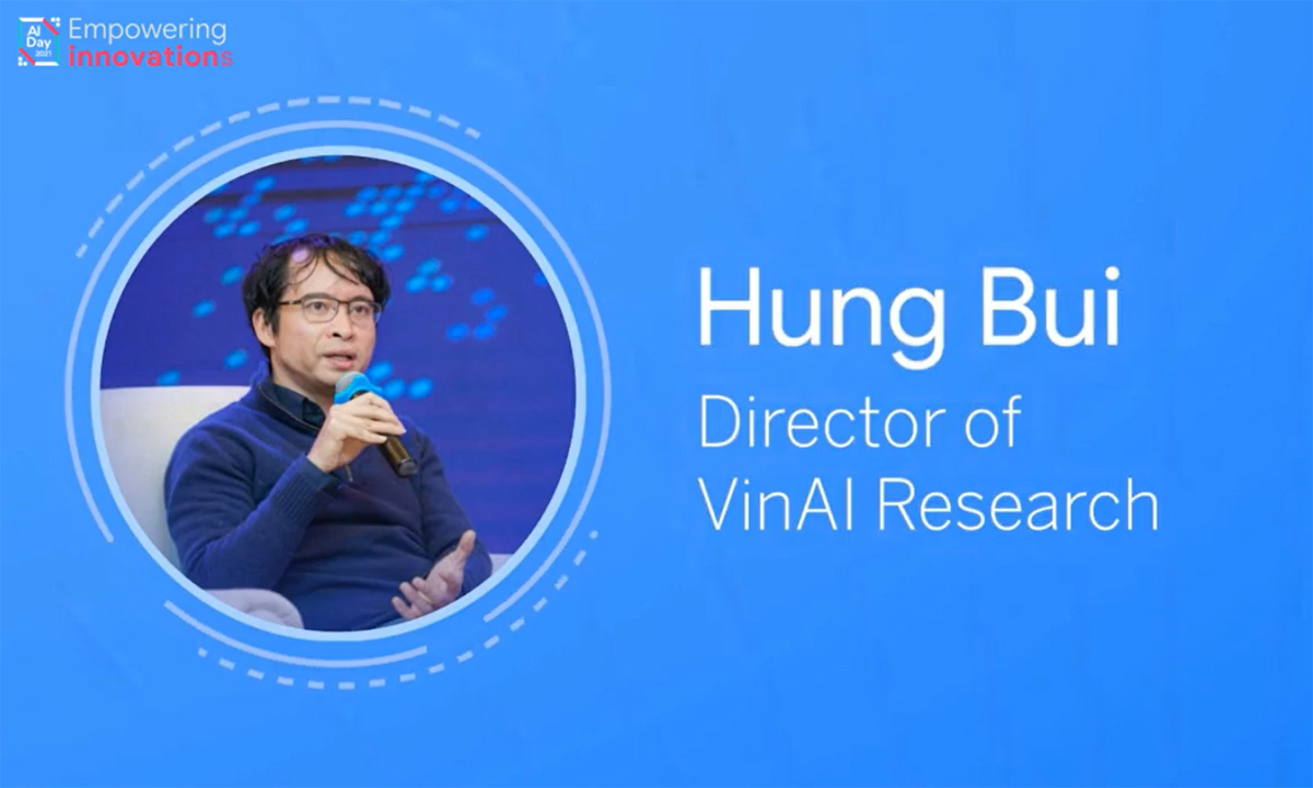 Tiến sĩ Bùi Hải Hưng – Tổng Giám đốc Công ty Nghiên cứu và Ứng dụng Trí tuệ nhân tạo VinAI (Tập đoàn Vingroup)